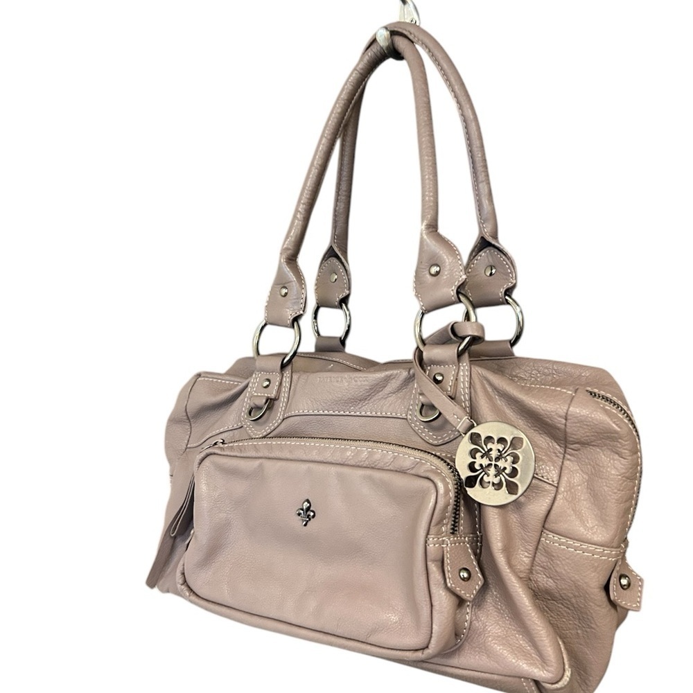 Patrick Cox mauve/gray/purple large Shoulder Bag with Slouchy Design- EUC!!!